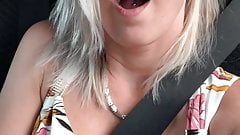 OMG! In a taxi secretly fingered to orgasm