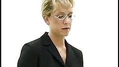 Nerdy teacher gets fucked in class