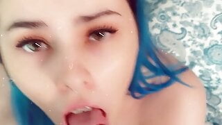 Cheating Slut Sends Snapchat to her BF while she Fucking