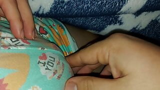 Indian SISTER touching her pussy under the covers