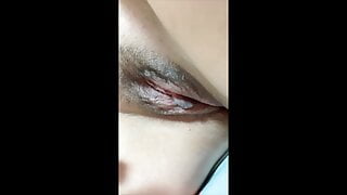 Lin play with cute tiny Asian pussy