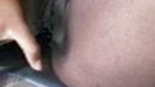 Fucking my tiny pussy with a hairbrush – Karie Baby
