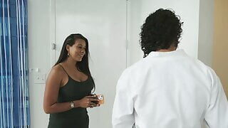 Hot Latina hotel manager gets fucked hard by an old client