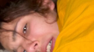 I fucked a skinny teen doggystyle on my sofa