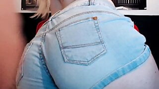 Amazing teen with great cleavage big boobs hairy pussy and thick ass