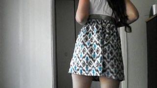 cute girl flash tits ass and pussy