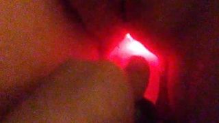 Fucking my girlfriends cunt with a light up vibe