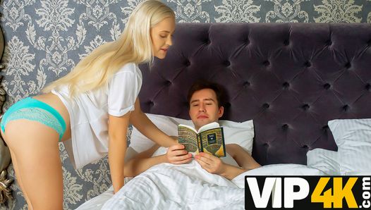 SISPORN. During dinner gal gives stepbro blowjob followed with sex on bed